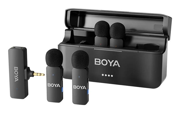 BOYA BY-V4 микрофон Черен Микрофон с клип