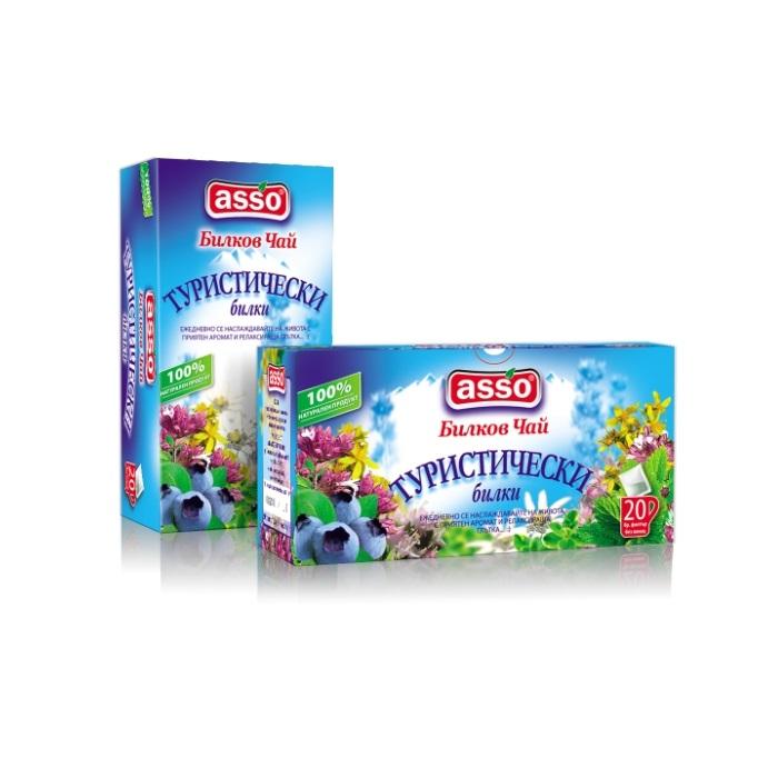Чай ASSO Турист, кутия 20 бр. х 1.2 г | JAR Computers Чай ASSO Турист, кутия 20 бр. х 1.2 г