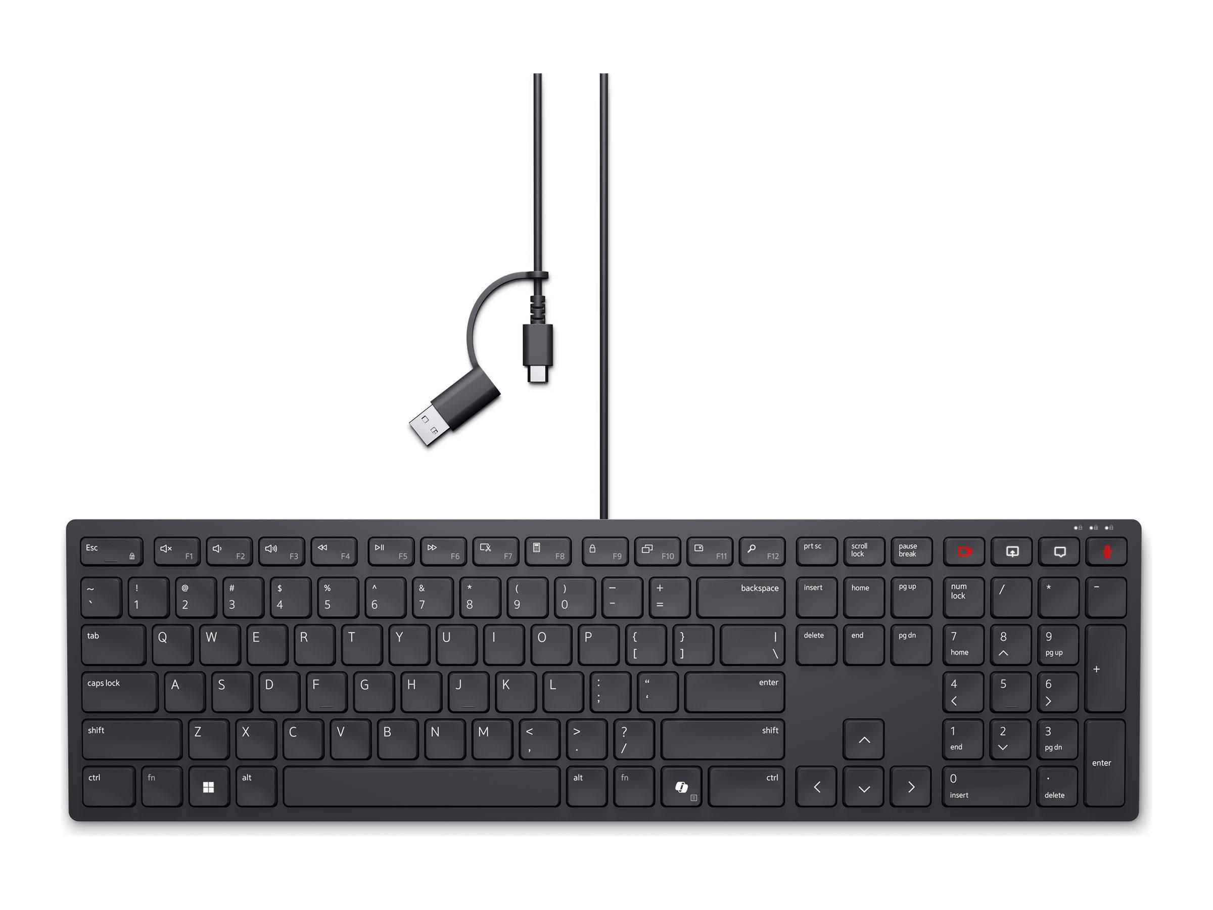 Dell Pro Silent Wired Collaboration Keyboard KB525C | JAR Computers Dell Pro Silent Wired Collaboration Keyboard KB525C