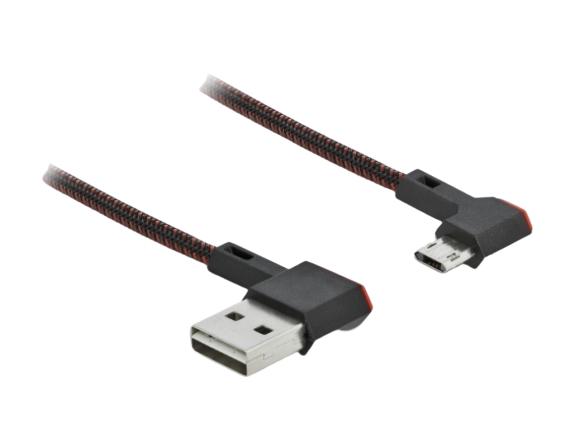 DeLOCK 85269 USB кабел USB 2.0 0,2 м USB A Micro-USB B Черен