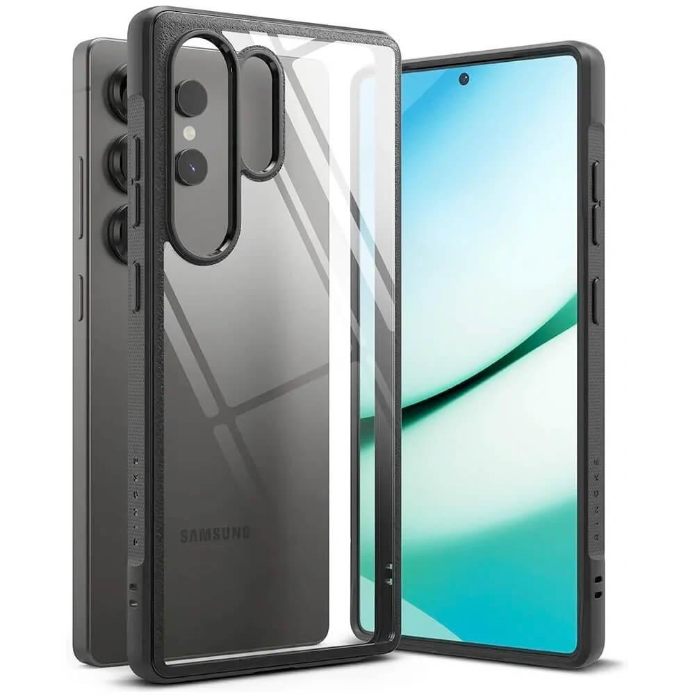 Хибриден удароустойчив кейс за Samsung Galaxy S25 Ultra - Ringke Fusion Bold Case (черен-прозрачен) | JAR Computers Хибриден удароустойчив кейс за Samsung Galaxy S25 Ultra - Ringke Fusion Bold Case (черен-прозрачен)