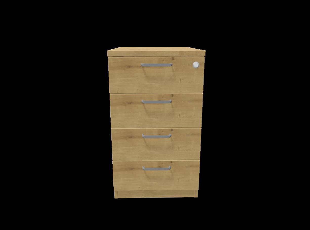 Контейнер с четири чекмеджета Easy Space 4D, 430х600х740мм, ПДЧ 18 мм, дъб Хамилтън | JAR Computers Контейнер с четири чекмеджета Easy Space 4D, 430х600х740мм, ПДЧ 18 мм, дъб Хамилтън