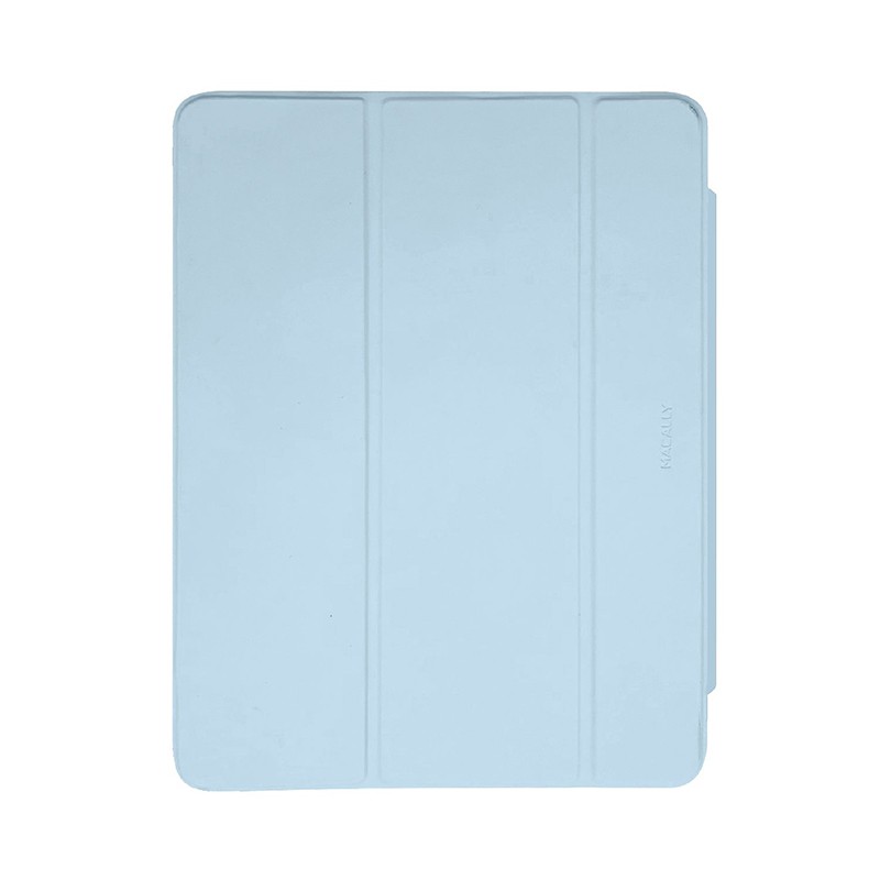 Macally Stand Case - полиуретанов калъф с поставка за iPad 10 (2022) (син)