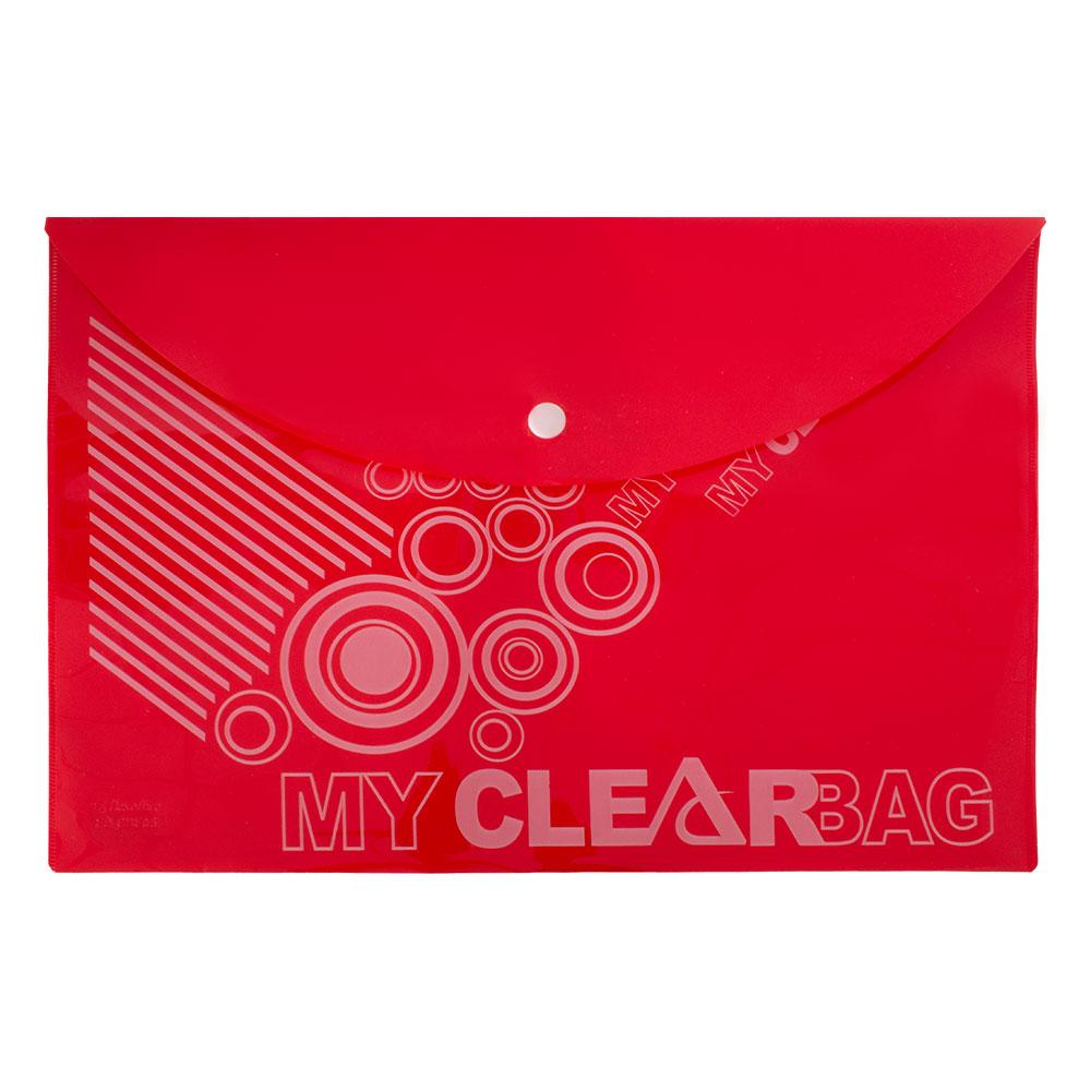 Папка джоб с копче FO-CBF05 A4 червен | JAR Computers Папка джоб с копче FO-CBF05 A4 червен