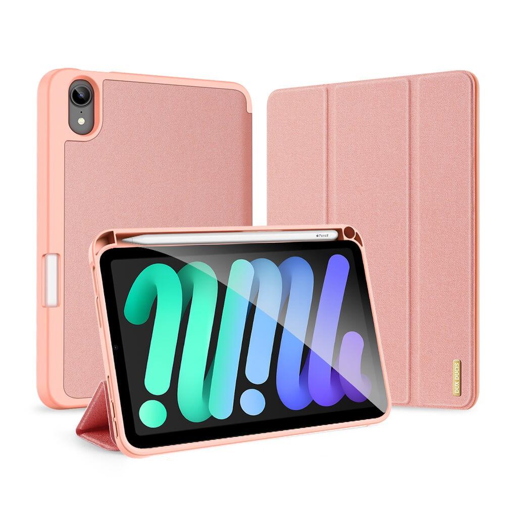 Полиуретанов кейс с поставка и отделение за Apple Pencil 2 за iPad mini 7 (2024), iPad mini 6 (2021) - DUX DUCIS Domo Tablet Case (розов) | JAR Computers Полиуретанов кейс с поставка и отделение за Apple Pencil 2 за iPad mini 7 (2024), iPad mini 6 (2021) - DUX DUCIS Domo Tablet Case (розов)