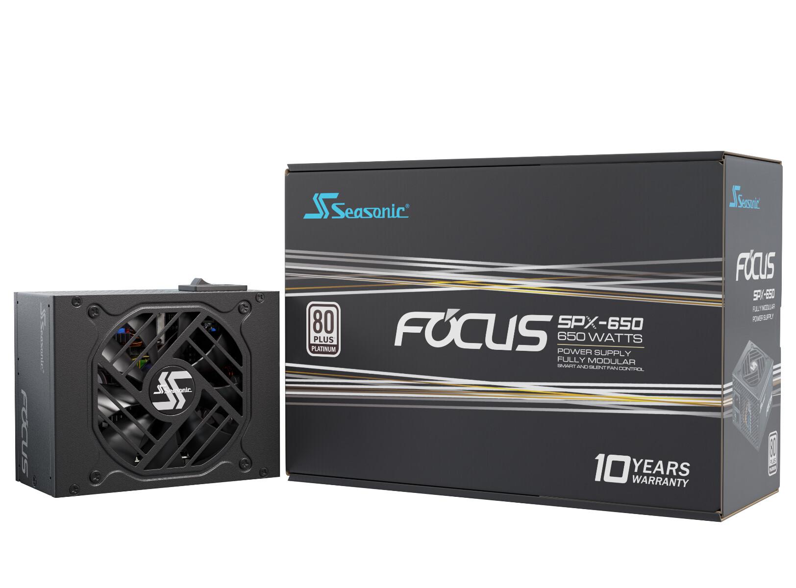 Seasonic FOCUS-SPX-650 захранващ блок 650 W 20+4 pin ATX CFX Черен