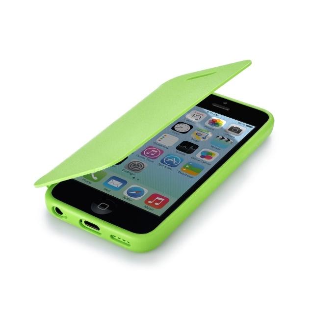 Силиконов калъф, тип портфейл за iPhone 5C - QDOS Tex-Folio (зелен) | JAR Computers Силиконов калъф, тип портфейл за iPhone 5C - QDOS Tex-Folio (зелен)