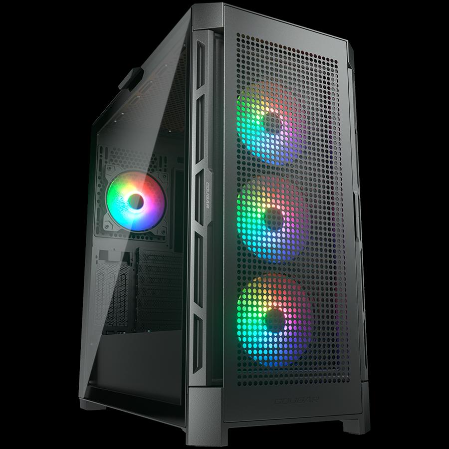 COUGAR DUOFACE PRO RGB PC Case, Mid Tower, Black - CGR-DUOFACE PRO RGB