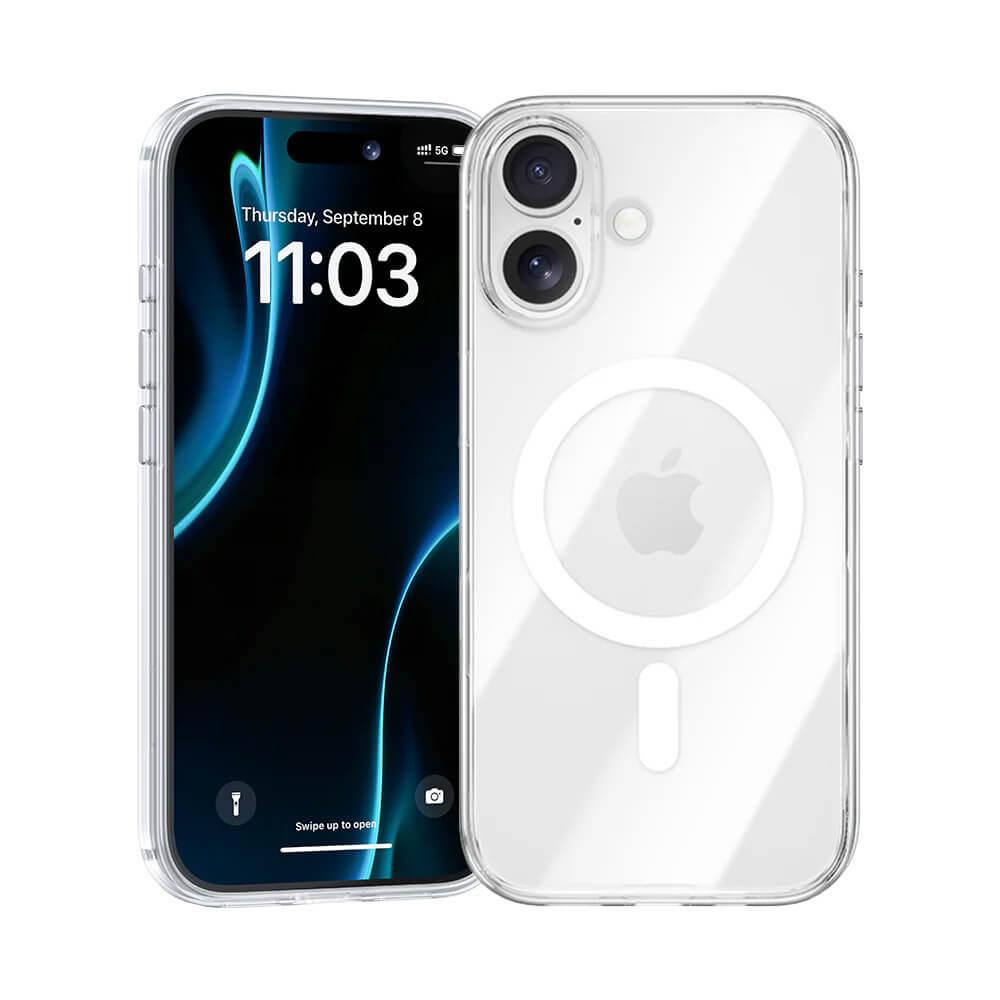 Хибриден удароустойчив кейс с MagSafe за iPhone 17 - Benks Magnetic Crystal Camera Control Button Case (прозрачен) | JAR Computers Хибриден удароустойчив кейс с MagSafe за iPhone 17 - Benks Magnetic Crystal Camera Control Button Case (прозрачен)