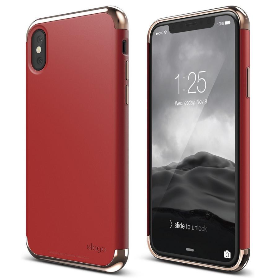 Качетвен хибриден кейс за iPhone XS, iPhone X - Elago Empire Case (червен) | JAR Computers Качетвен хибриден кейс за iPhone XS, iPhone X - Elago Empire Case (червен)