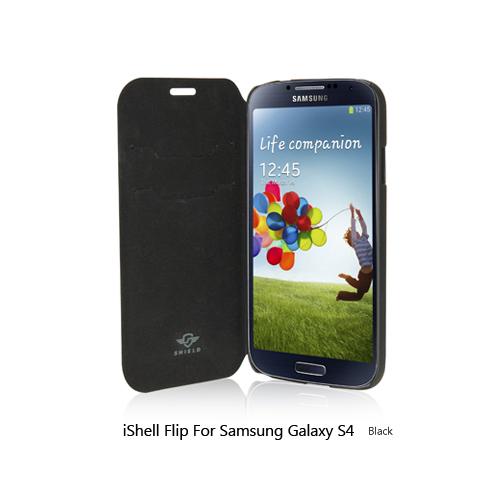 Кожен калъф, тип портфейл и поставка за Samsung Galaxy S4 i9500 - Shield iShell Flip Case (черен) | JAR Computers Кожен калъф, тип портфейл и поставка за Samsung Galaxy S4 i9500 - Shield iShell Flip Case (черен)
