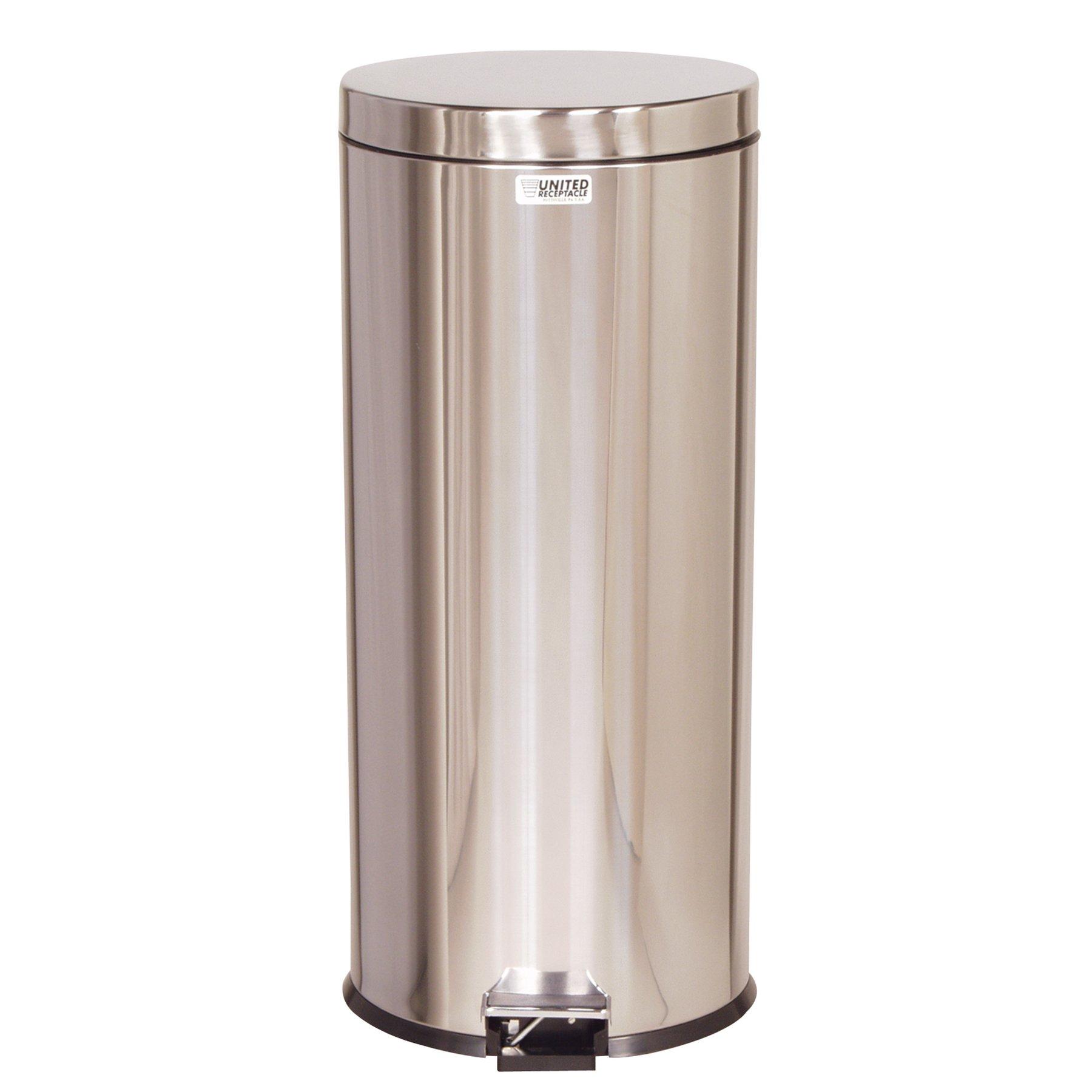 Кош за отпадъци Rubbermaid, с педал, 30.3 L