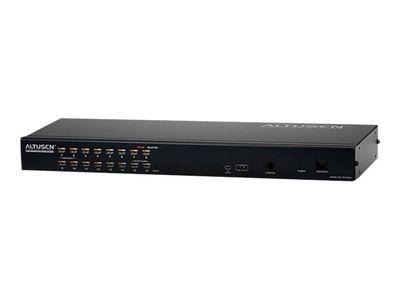 Мрежов комутатор ALTUSEN KH1516AI - KVM switch - 16 ports - rack-mountable | JAR Computers Мрежов комутатор ALTUSEN KH1516AI - KVM switch - 16 ports - rack-mountable