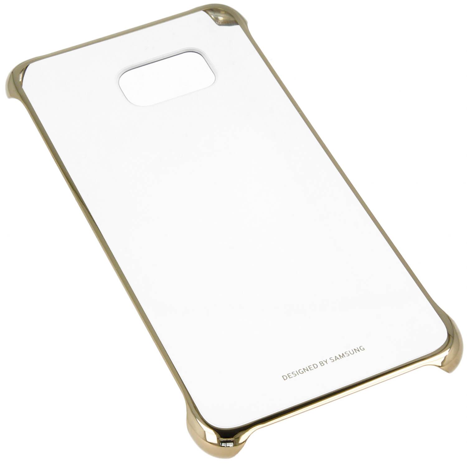 Оригинален кейс за Samsung Galaxy S6 Edge Plus - Samsung Protective Clear Cover EF-QG928CFEGWW (прозрачен-златист) | JAR Computers Оригинален кейс за Samsung Galaxy S6 Edge Plus - Samsung Protective Clear Cover EF-QG928CFEGWW (прозрачен-златист)