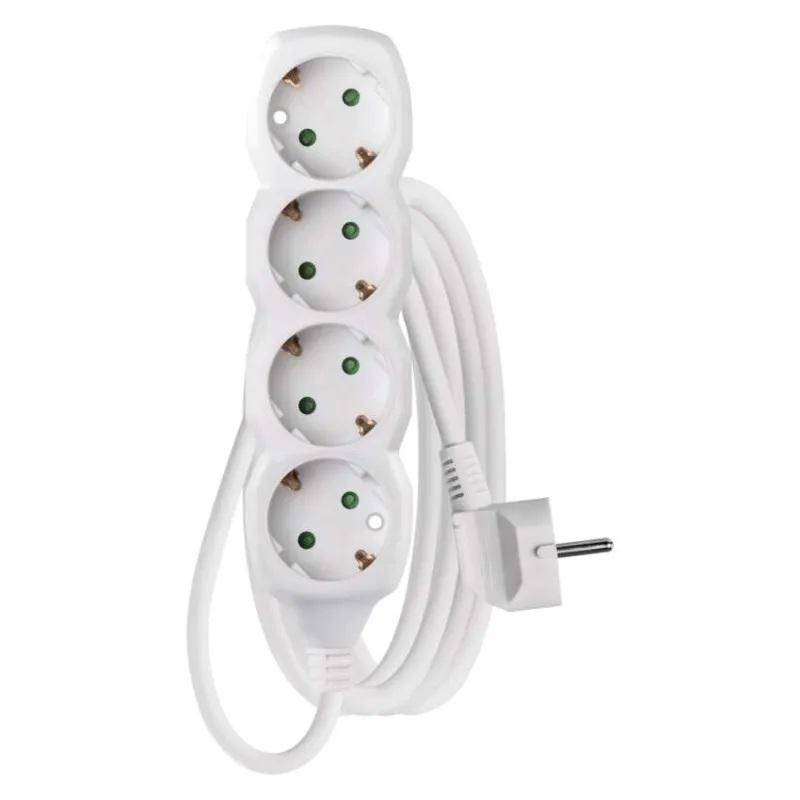Разклонител БЯЛ 4x2P+E с кабел 3 метра / 1.5mm2 EMOS | JAR Computers Разклонител БЯЛ 4x2P+E с кабел 3 метра / 1.5mm2 EMOS