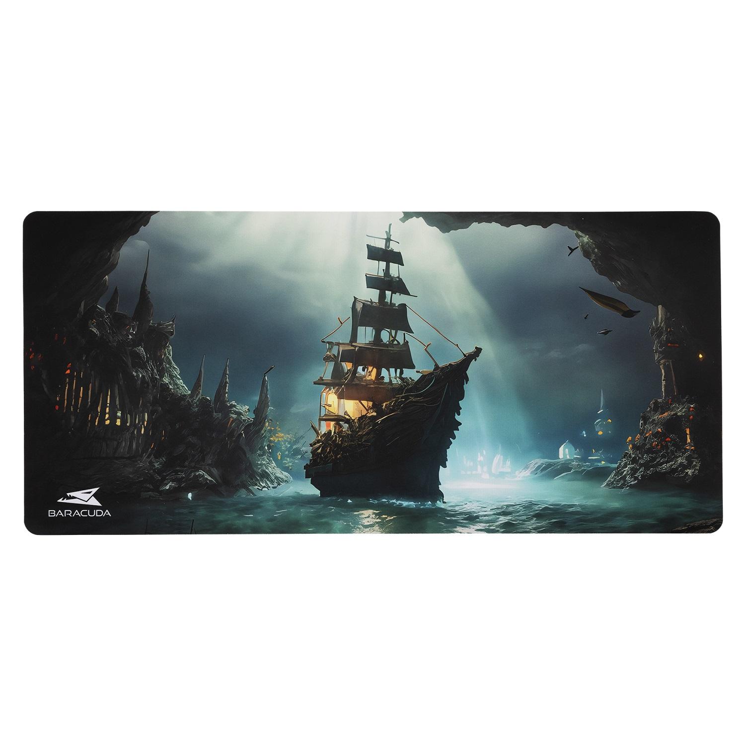 SBOX BGMP-02 :: Подложка за Мишка Baracuda GHOSTSHIP, 750x350mm, многоцветен