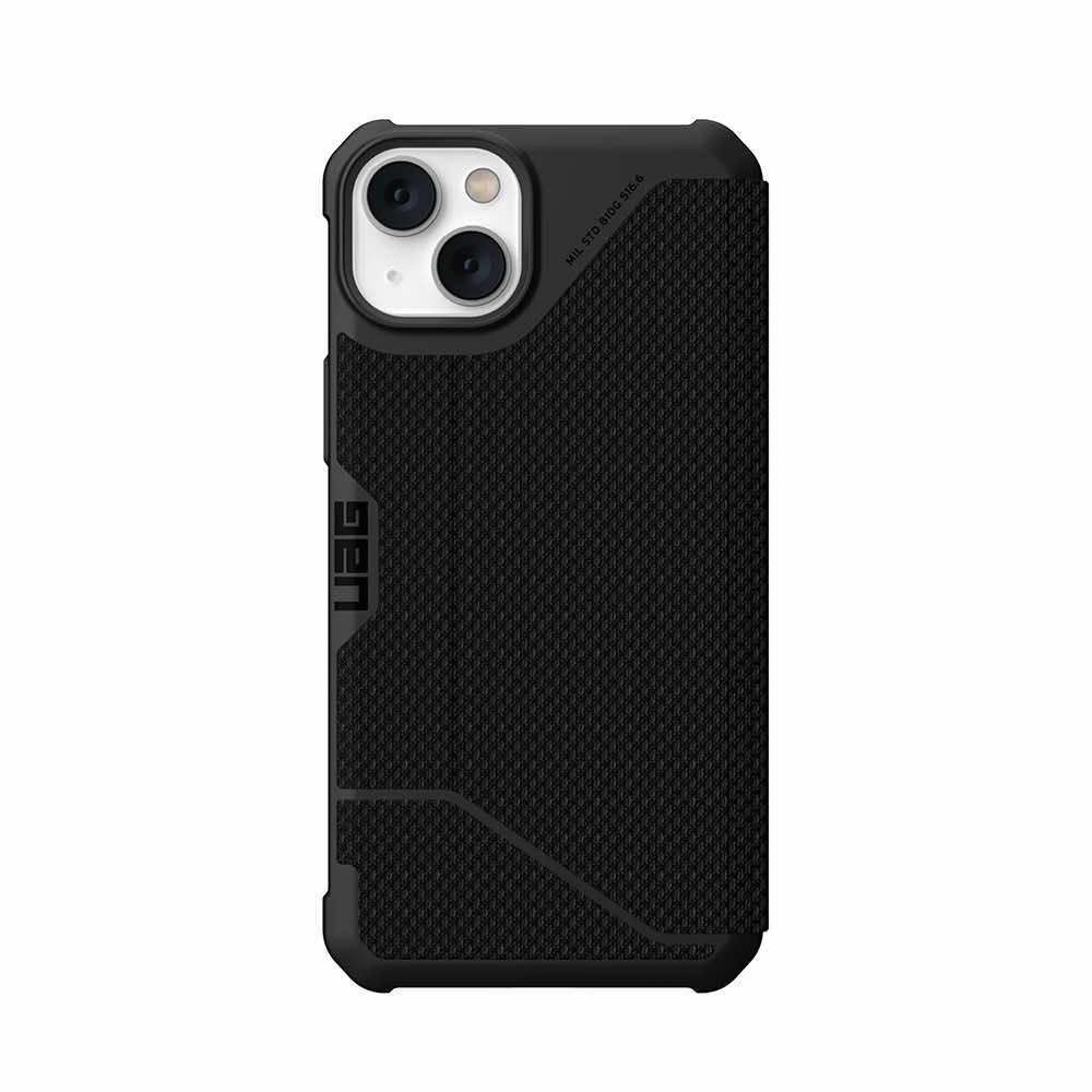 Удароустойчив хибриден кейс, тип портфейл за iPhone 14 Plus - Urban Armor Gear Metropolis Folio Kevlar Case (черен) | JAR Computers Удароустойчив хибриден кейс, тип портфейл за iPhone 14 Plus - Urban Armor Gear Metropolis Folio Kevlar Case (черен)