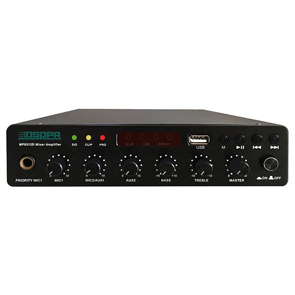 120W Мини усилвател-миксер с вграден BLUETOOTH и USB, MP9312D