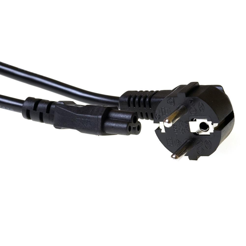 ACT AK5162 Захранващ кабел Schuko CEE 7/7 към IEC 60320 C5, 1 m, черен | JAR Computers ACT AK5162 Захранващ кабел Schuko CEE 7/7 към IEC 60320 C5, 1 m, черен