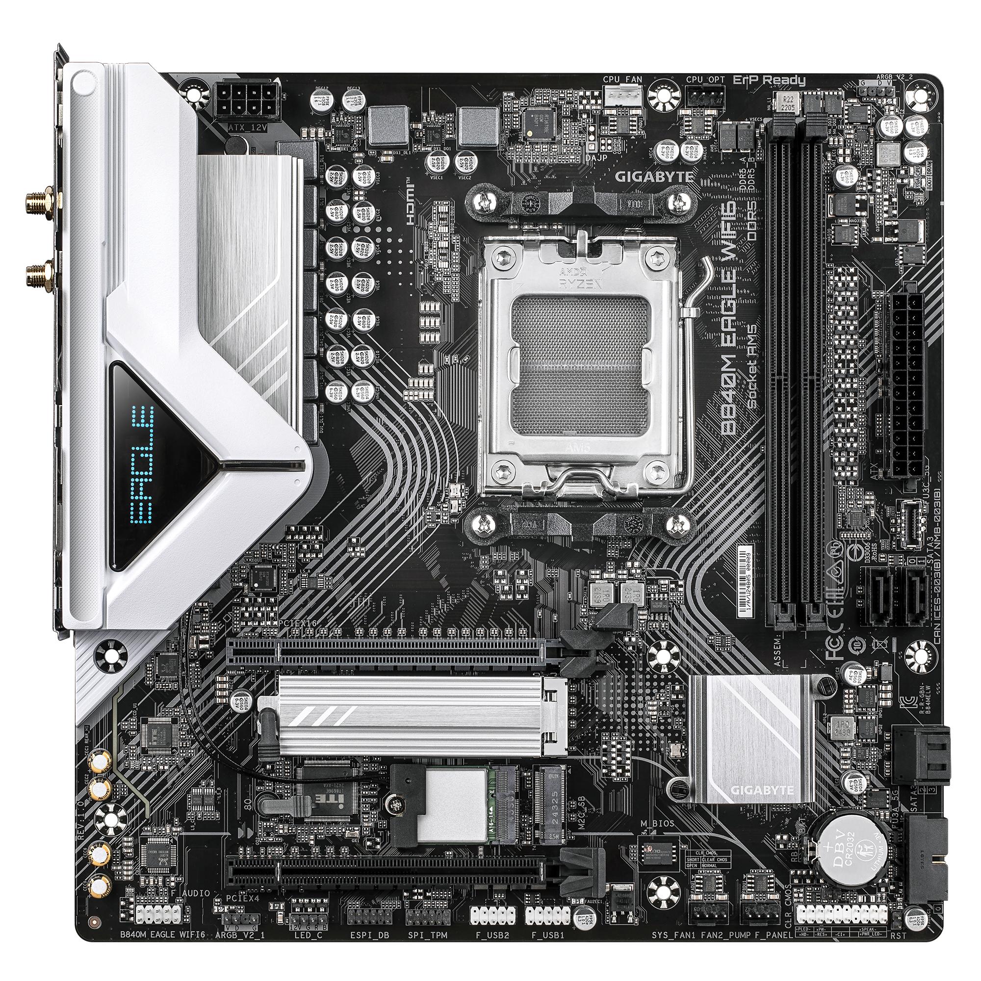 Дънна платка GIGABYTE B840M EAGLE WIFI6 socket AM5