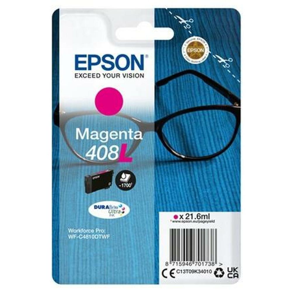 Epson 408L Inkjet Printer Cartridge Magenta (C13T09K34010) (EPST09K34010)