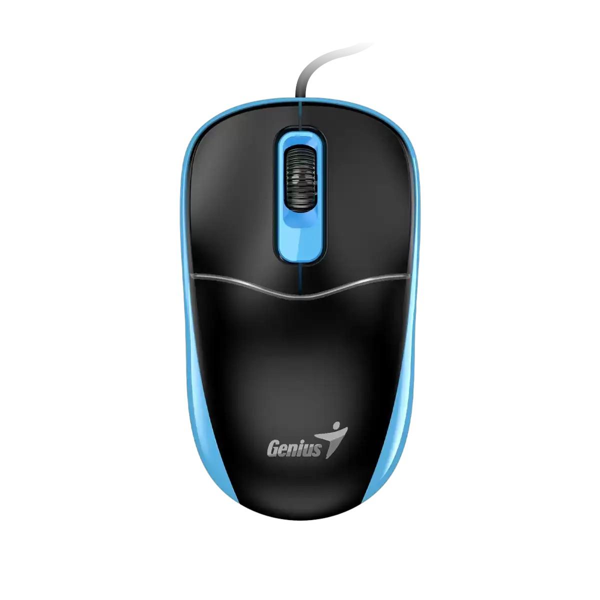 Genius Мишка DX-111, с кабел, USB Type-A, синя