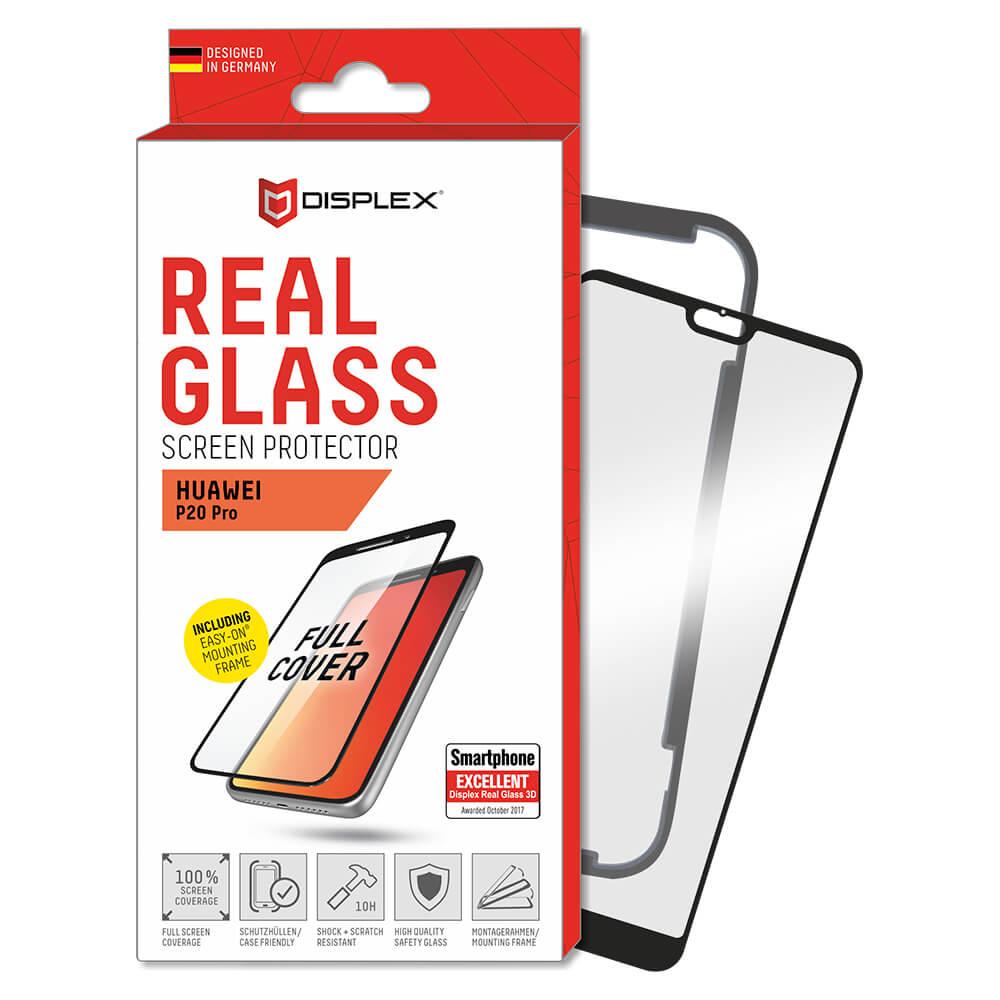 Калено стъклено защитно покритие за дисплея на Huawei P20 Pro - Displex Real Glass 10H Protector 3D Full Cover (черен-прозрачен) | JAR Computers Калено стъклено защитно покритие за дисплея на Huawei P20 Pro - Displex Real Glass 10H Protector 3D Full Cover (черен-прозрачен)