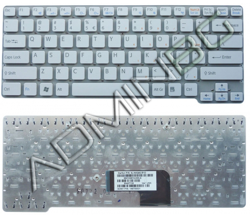 Клавиатура за лаптоп Sony Vaio VGN-CW VGN CW Бяла Без Рамка (Малък Ентър) с Кирилица / White Without Frame US | JAR Computers Клавиатура за лаптоп Sony Vaio VGN-CW VGN CW Бяла Без Рамка (Малък Ентър) с Кирилица / White Without Frame US
