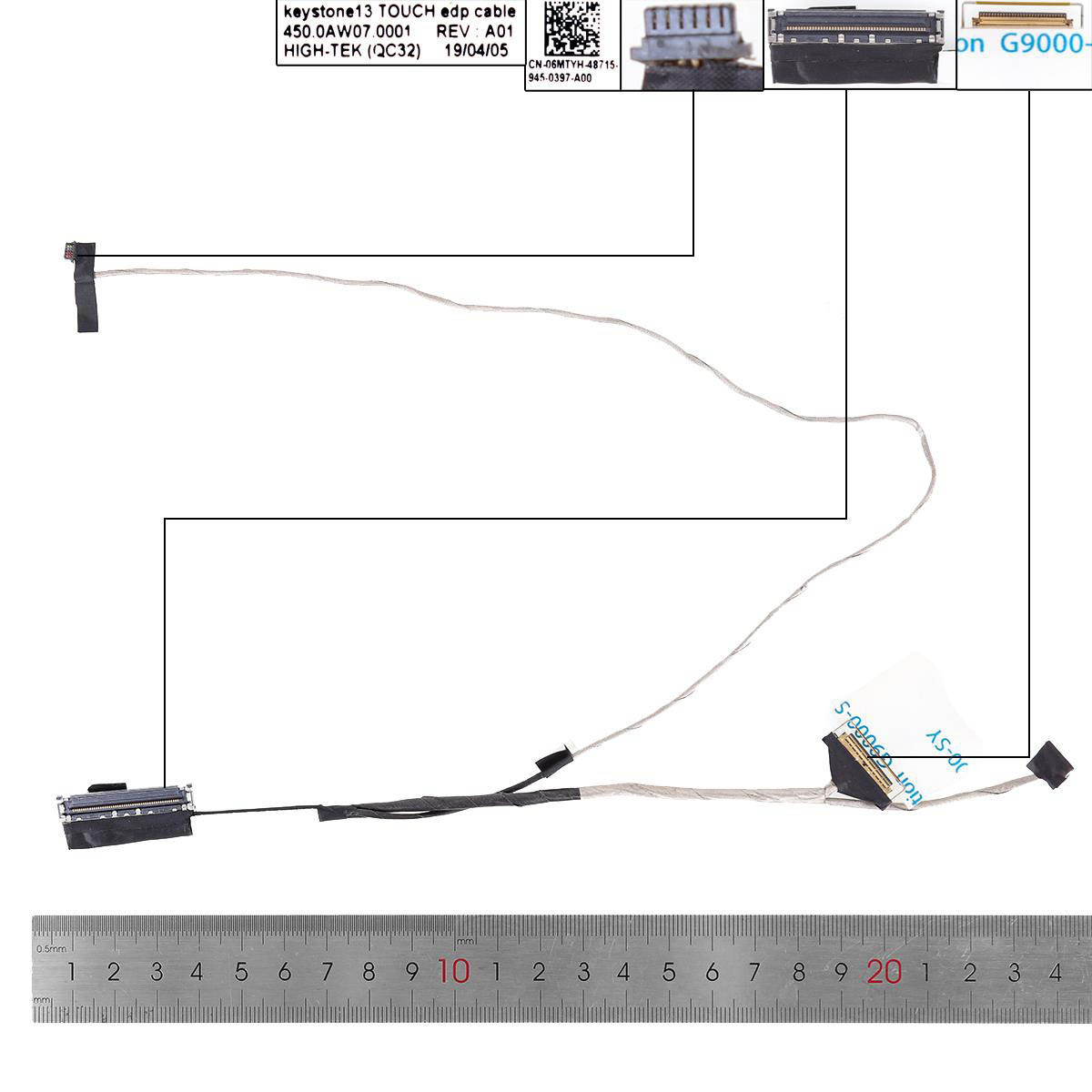 Лентов кабел за лаптоп (LCD Cable) Dell Latitude 13 3380 За Моделите с Тъчскрийн / For Models With Touchscreen | JAR Computers Лентов кабел за лаптоп (LCD Cable) Dell Latitude 13 3380 За Моделите с Тъчскрийн / For Models With Touchscreen