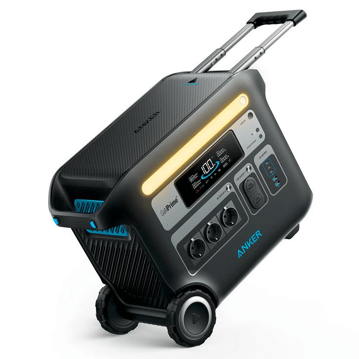 Мощна външна батерия с 3 x AC (220V за ел. мрежа), 3 x USB-C, 2 x USB-A изходи и две гнезда за кола (черен) - Anker PowerHouse 767 Power Station 2300W | JAR Computers Мощна външна батерия с 3 x AC (220V за ел. мрежа), 3 x USB-C, 2 x USB-A изходи и две гнезда за кола (черен) - Anker PowerHouse 767 Power Station 2300W