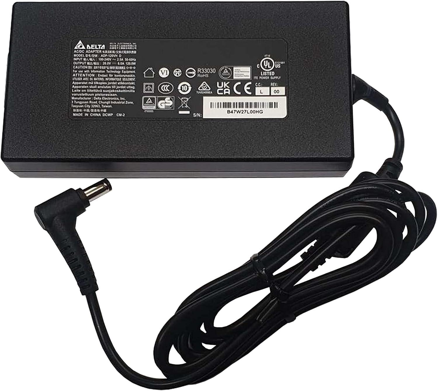 Оригинално Зарядно Delta за Asus, MSI - 20V / 6A / 120W - (5.5x2.5)