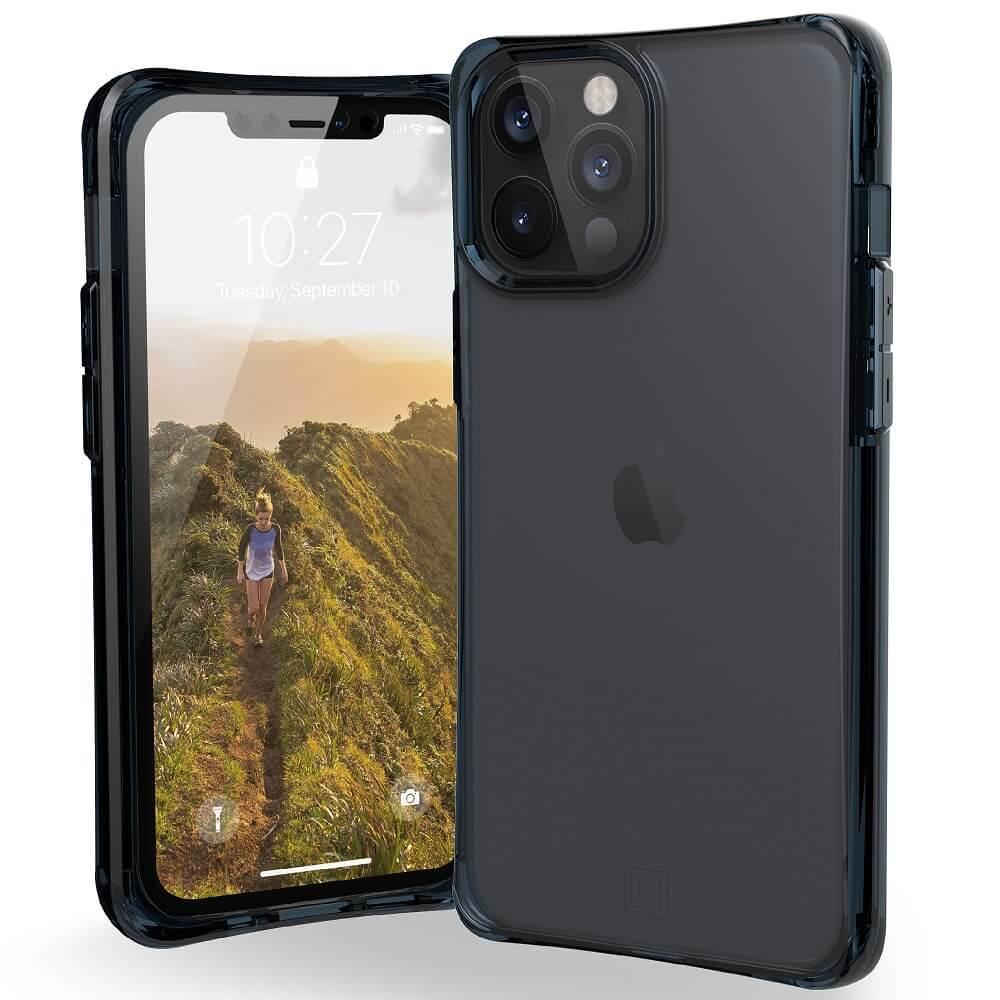 Удароустойчив хибриден кейс за iPhone 12 Pro Max - Urban Armor Gear U Mouve Case (син-прозрачен) | JAR Computers Удароустойчив хибриден кейс за iPhone 12 Pro Max - Urban Armor Gear U Mouve Case (син-прозрачен)