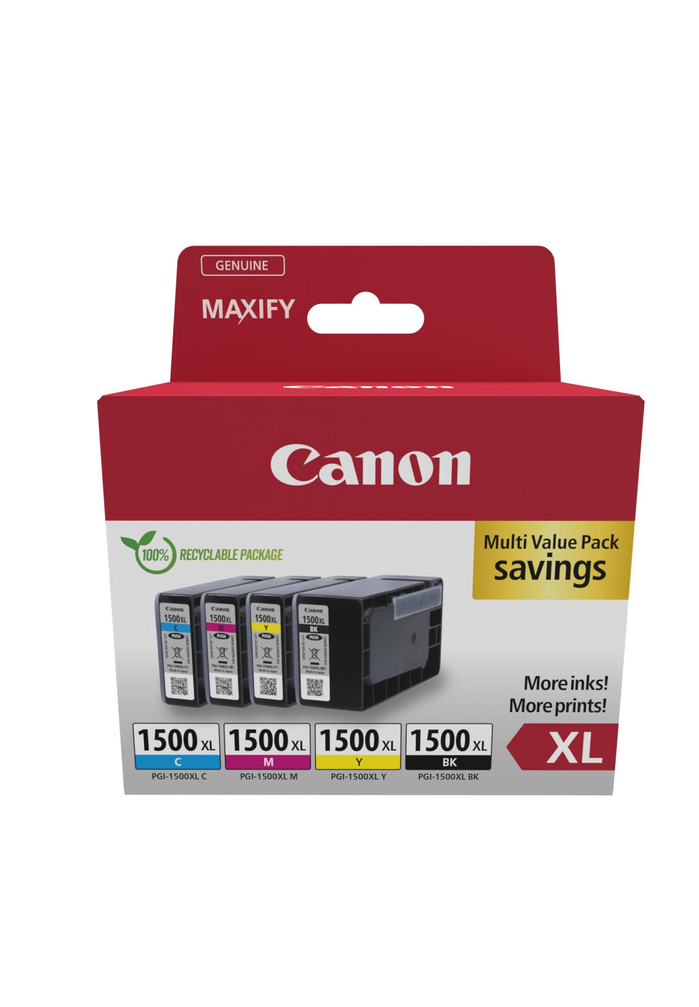 Canon 9182B010 глава и патрон за мастиленоструен принтер 4 броя Оригинал Висок (XL) добив Черен, Синьо-зелен, Пурпурен, Жълт | JAR Computers Canon 9182B010 глава и патрон за мастиленоструен принтер 4 броя Оригинал Висок (XL) добив Черен, Синьо-зелен, Пурпурен, Жълт
