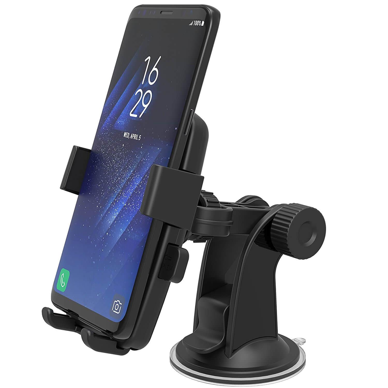 Иновативна поставка за кола и гладки повърхности за смартфони до 8.1 см. ширина - iOttie Easy One Touch XL Universal Holder | JAR Computers Иновативна поставка за кола и гладки повърхности за смартфони до 8.1 см. ширина - iOttie Easy One Touch XL Universal Holder