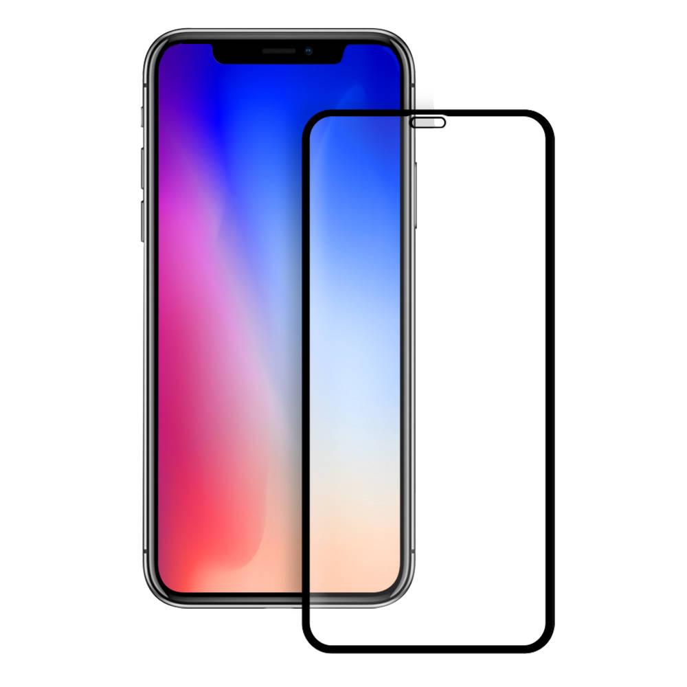 Калено стъклено защитно покритие с извити ръбове за целия дисплей на iPhone 11 Pro Max, iPhone XS Max - Eiger 3D Glass Full Screen Tempered Glass Screen Protector (черен-прозрачен) | JAR Computers Калено стъклено защитно покритие с извити ръбове за целия дисплей на iPhone 11 Pro Max, iPhone XS Max - Eiger 3D Glass Full Screen Tempered Glass Screen Protector (черен-прозрачен)