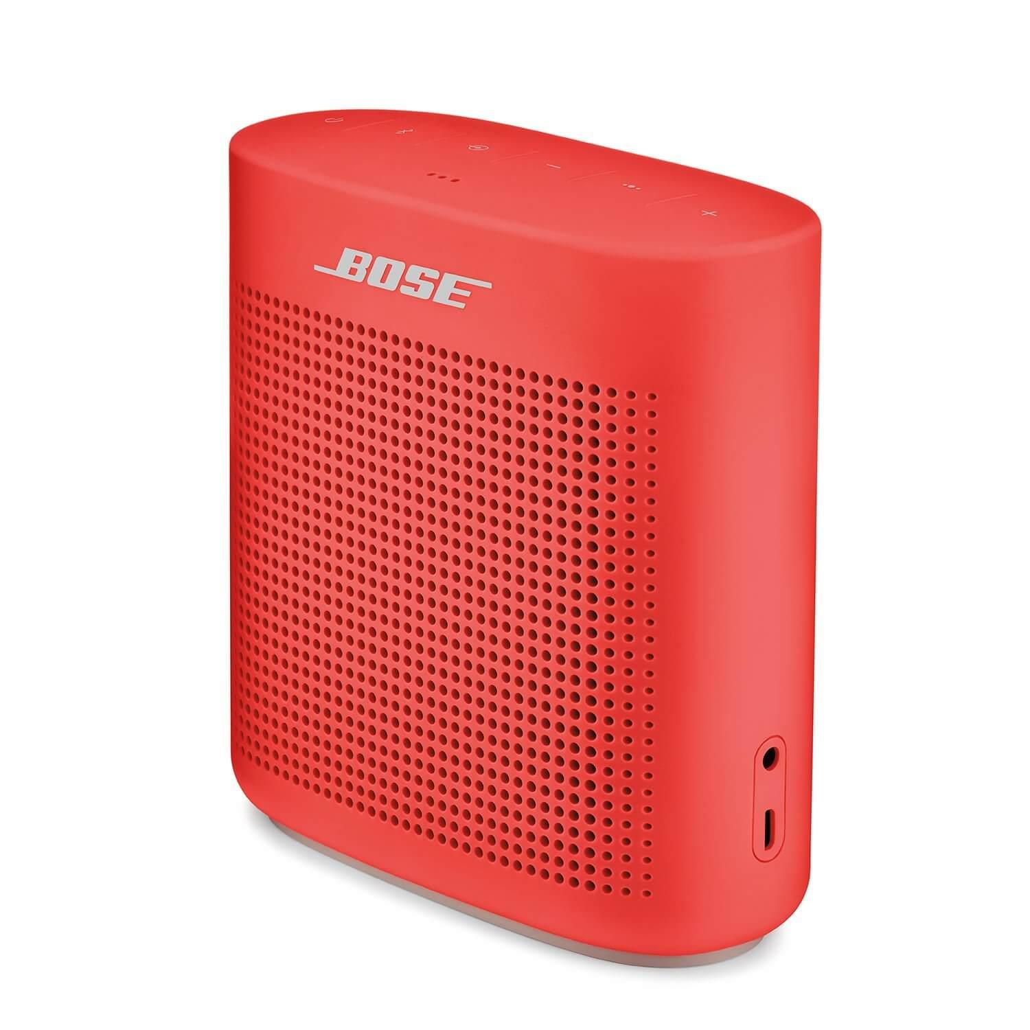 Компактен безжичен спийкър с вградена батерия и микрофон - Bose SoundLink Color II Bluetooth Speaker (червен) | JAR Computers Компактен безжичен спийкър с вградена батерия и микрофон - Bose SoundLink Color II Bluetooth Speaker (червен)