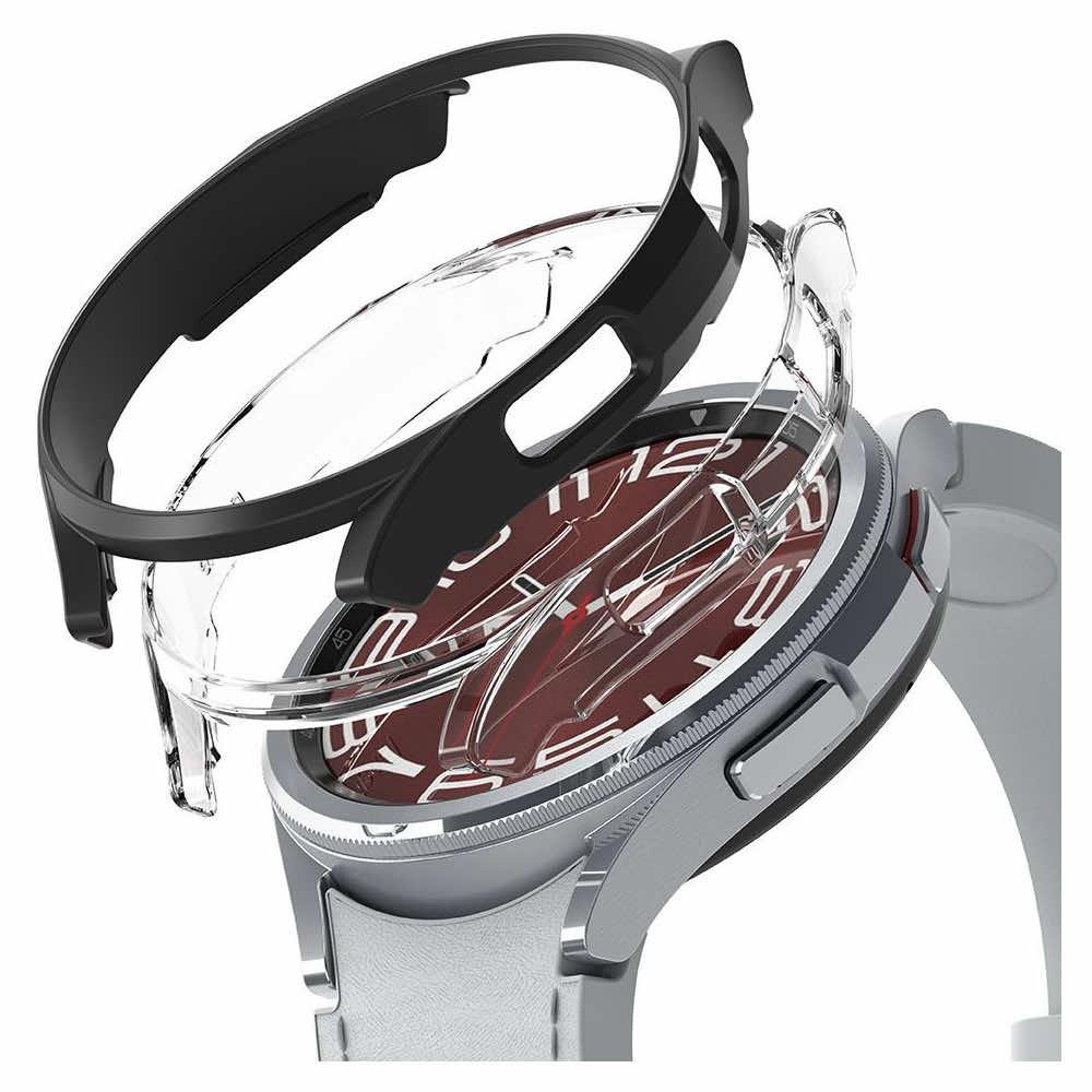 Комплект от два броя качествен твърд кейс за Samsung Galaxy Watch 6 Classic 47 мм (прозрачен и черен) - Ringke 2x Slim Watch Case (2 броя) | JAR Computers Комплект от два броя качествен твърд кейс за Samsung Galaxy Watch 6 Classic 47 мм (прозрачен и черен) - Ringke 2x Slim Watch Case (2 броя)