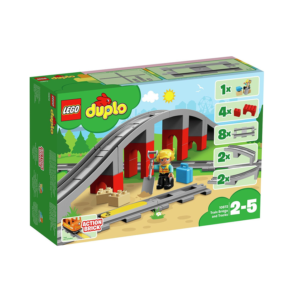 Lego Duplo: Train Bridge and Tracks (10872) (LGO10872) | JAR Computers Lego Duplo: Train Bridge and Tracks (10872) (LGO10872)