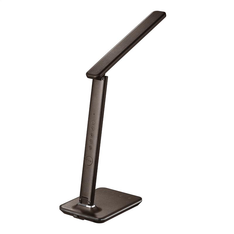 Настолна LED лампа с функция за нощна лампа - Platinet Desk Lamp 6W + Night Lamp Compact Size PDLU13BR (кафяв) | JAR Computers Настолна LED лампа с функция за нощна лампа - Platinet Desk Lamp 6W + Night Lamp Compact Size PDLU13BR (кафяв)