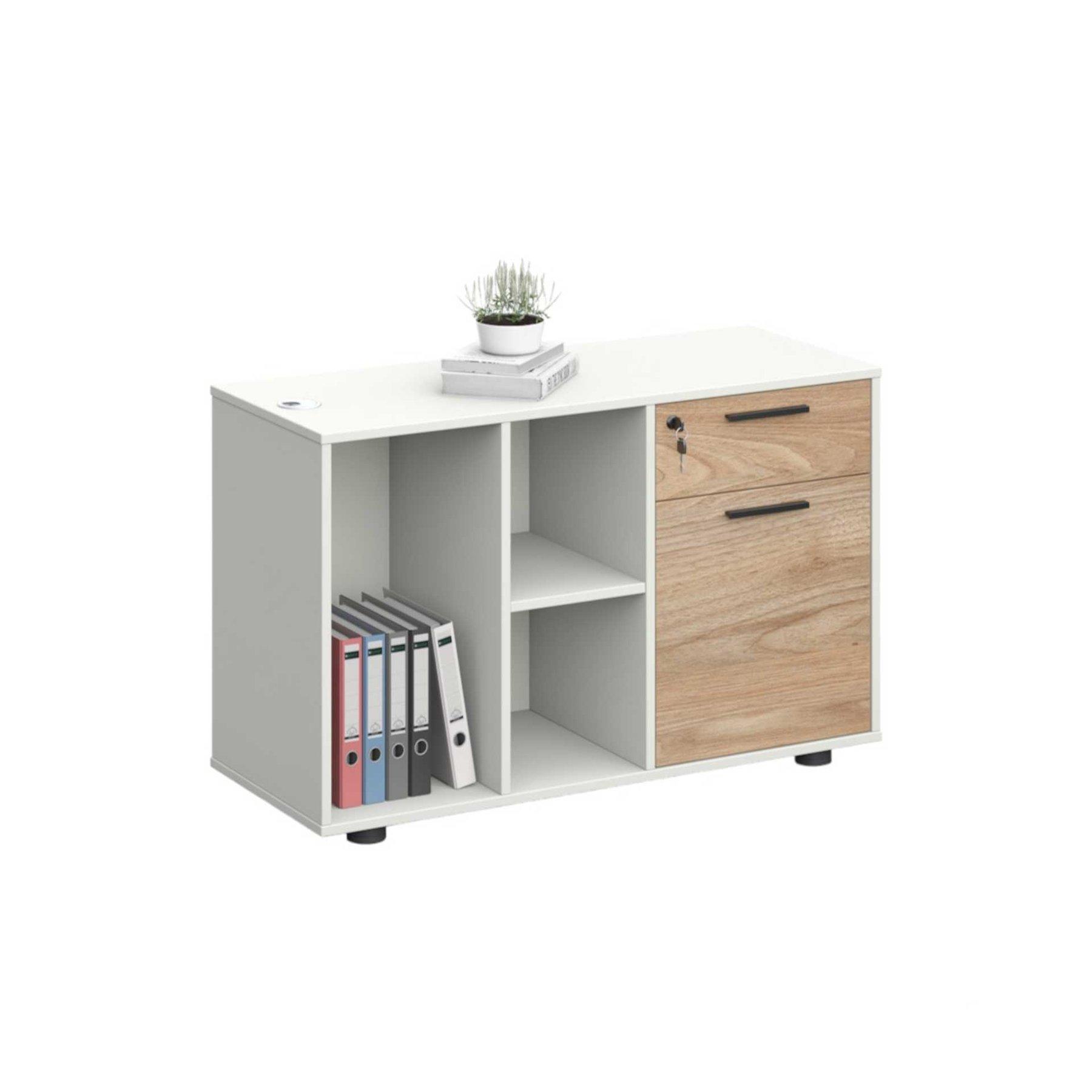 Шкаф RFG Monaco, 1000 х 400 х 630 mm, ПДЧ, бряст и бяло