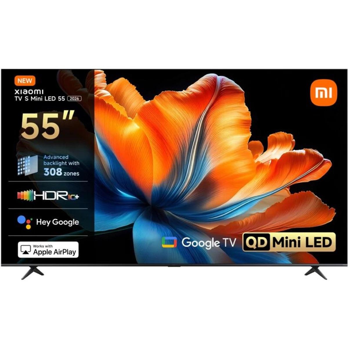 Телевизор Xiaomi S Mini LED 55 2026 / ELA6592EU , 140 см, 3840x2160 UHD-4K , 55 inch, Android , Mini LED , Smart TV