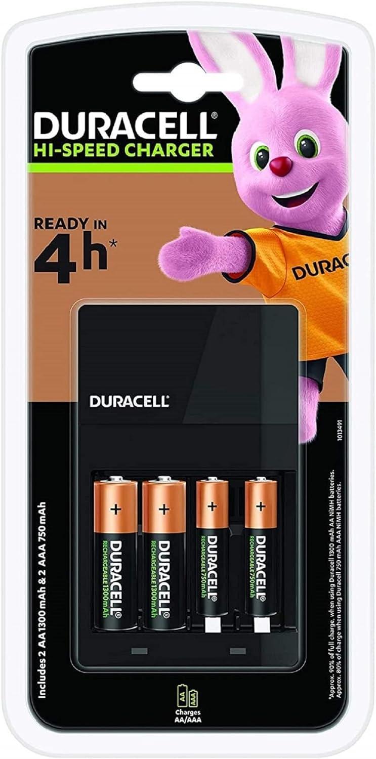 Зарядно устройство CEF14 + 2*AA NiMH 1300mAh + 2*AAA NIMH 750mAh 4h DURACELL | JAR Computers Зарядно устройство CEF14 + 2*AA NiMH 1300mAh + 2*AAA NIMH 750mAh 4h DURACELL