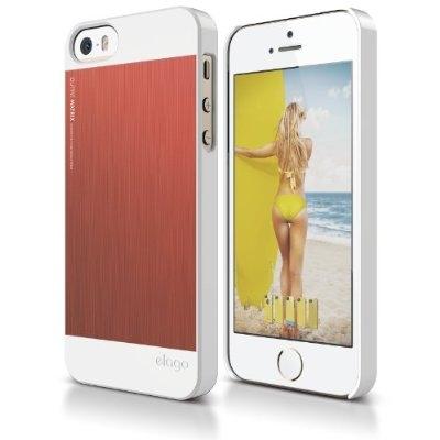 Алуминиев кейс и HD покритие за iPhone 5, iPhone 5S, iPhone SE - Elago S5 Outfit Matrix Aluminum + HD Clear Film (бял-червен) | JAR Computers Алуминиев кейс и HD покритие за iPhone 5, iPhone 5S, iPhone SE - Elago S5 Outfit Matrix Aluminum + HD Clear Film (бял-червен)