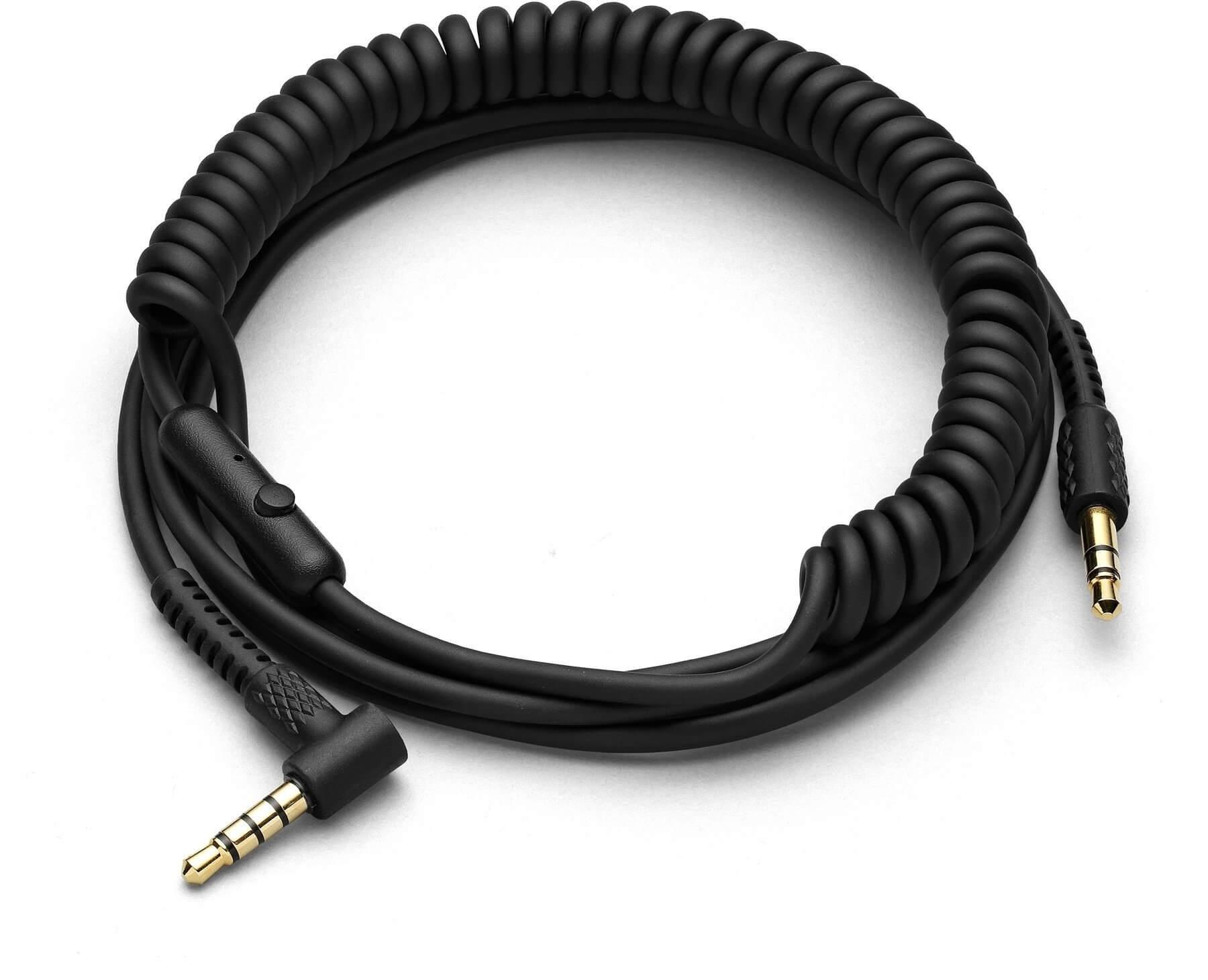 Аудио кабел с 1 бутон за управление за Marshall Major III слушалки - Marshall Major III Audio Cable with remote (черен) | JAR Computers Аудио кабел с 1 бутон за управление за Marshall Major III слушалки - Marshall Major III Audio Cable with remote (черен)