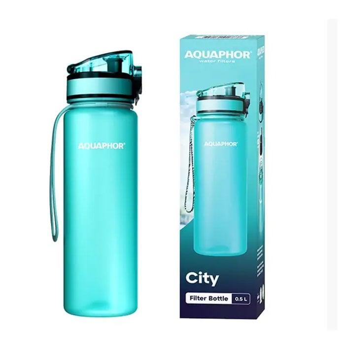 Бутилка Aquaphor City, филтрираща, тританова, 500 ml, мента | JAR Computers Бутилка Aquaphor City, филтрираща, тританова, 500 ml, мента