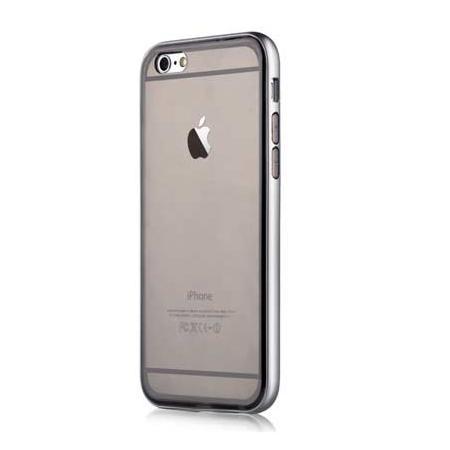Хибриден бъмпер-кейс (алуминий + TPU) за iPhone 6, iPhone 6S - Devia Fresh Bumper Case (тъмносив) | JAR Computers Хибриден бъмпер-кейс (алуминий + TPU) за iPhone 6, iPhone 6S - Devia Fresh Bumper Case (тъмносив)