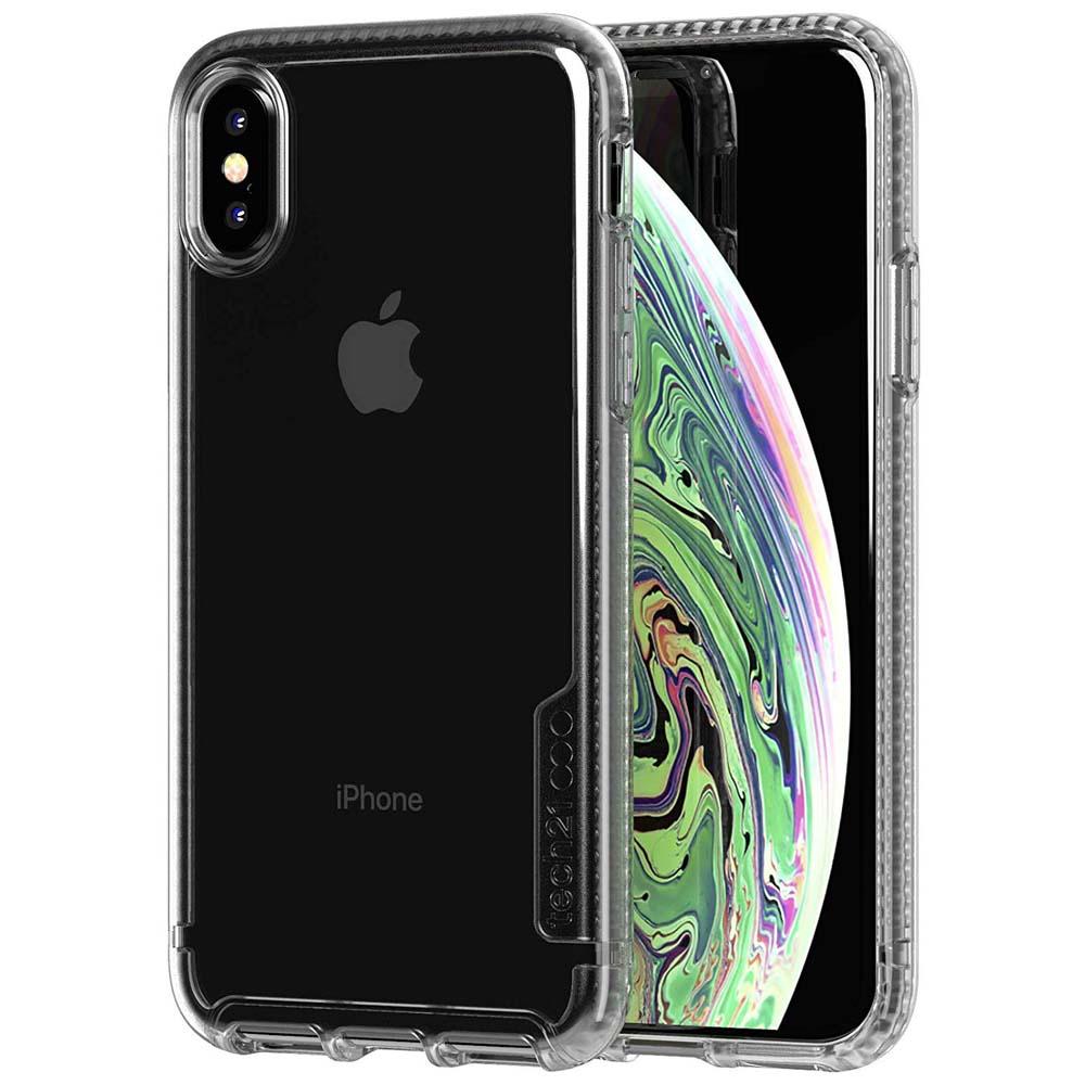 Хибриден удароустойчив кейс за iPhone XS, iPhone X - Tech21 Pure Clear Kenley (прозрачен) | JAR Computers Хибриден удароустойчив кейс за iPhone XS, iPhone X - Tech21 Pure Clear Kenley (прозрачен)