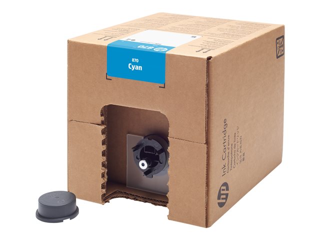 HP 870 5L Cyan PageWide XL Pro Ink Cartridge | JAR Computers HP 870 5L Cyan PageWide XL Pro Ink Cartridge