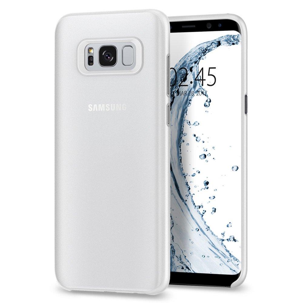 Качествен ултратънък (0.36мм) кейс за Samsung Galaxy S8 - Spigen AirSkin Case (бял-мат) | JAR Computers Качествен ултратънък (0.36мм) кейс за Samsung Galaxy S8 - Spigen AirSkin Case (бял-мат)