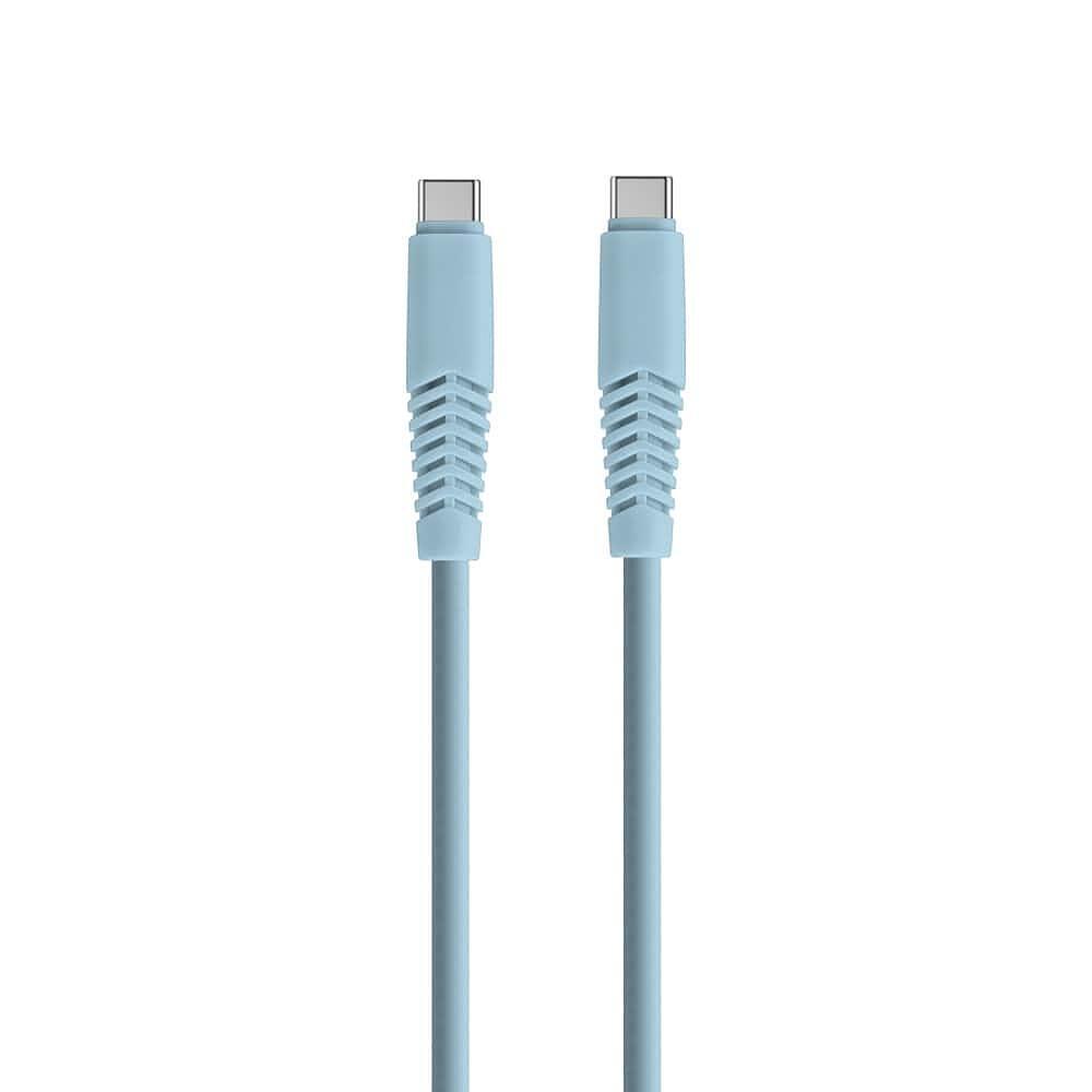 Setty кабел USB-C - USB-C 1.5 м, 2.1A светло син
